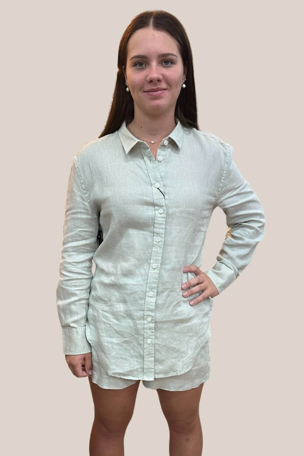 Pilbara Womens Linen Long Sleeve Shirt
