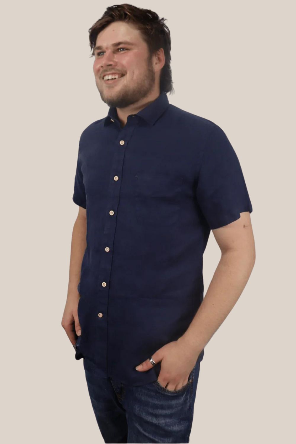 Pilbara Mens Linen Short Sleeve Shirt