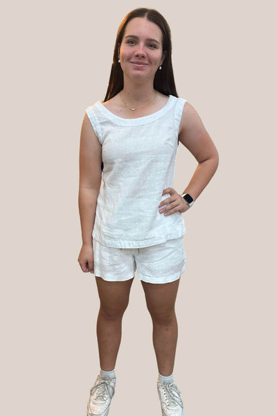 Pilbara Womens Linen Singlet