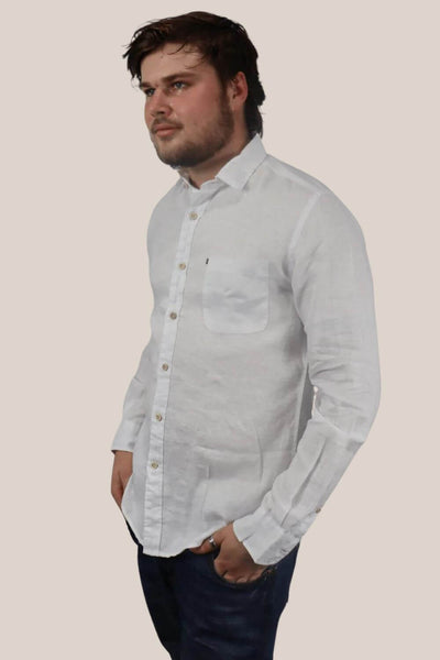 Pilbara Mens Linen Long Sleeve Shirt