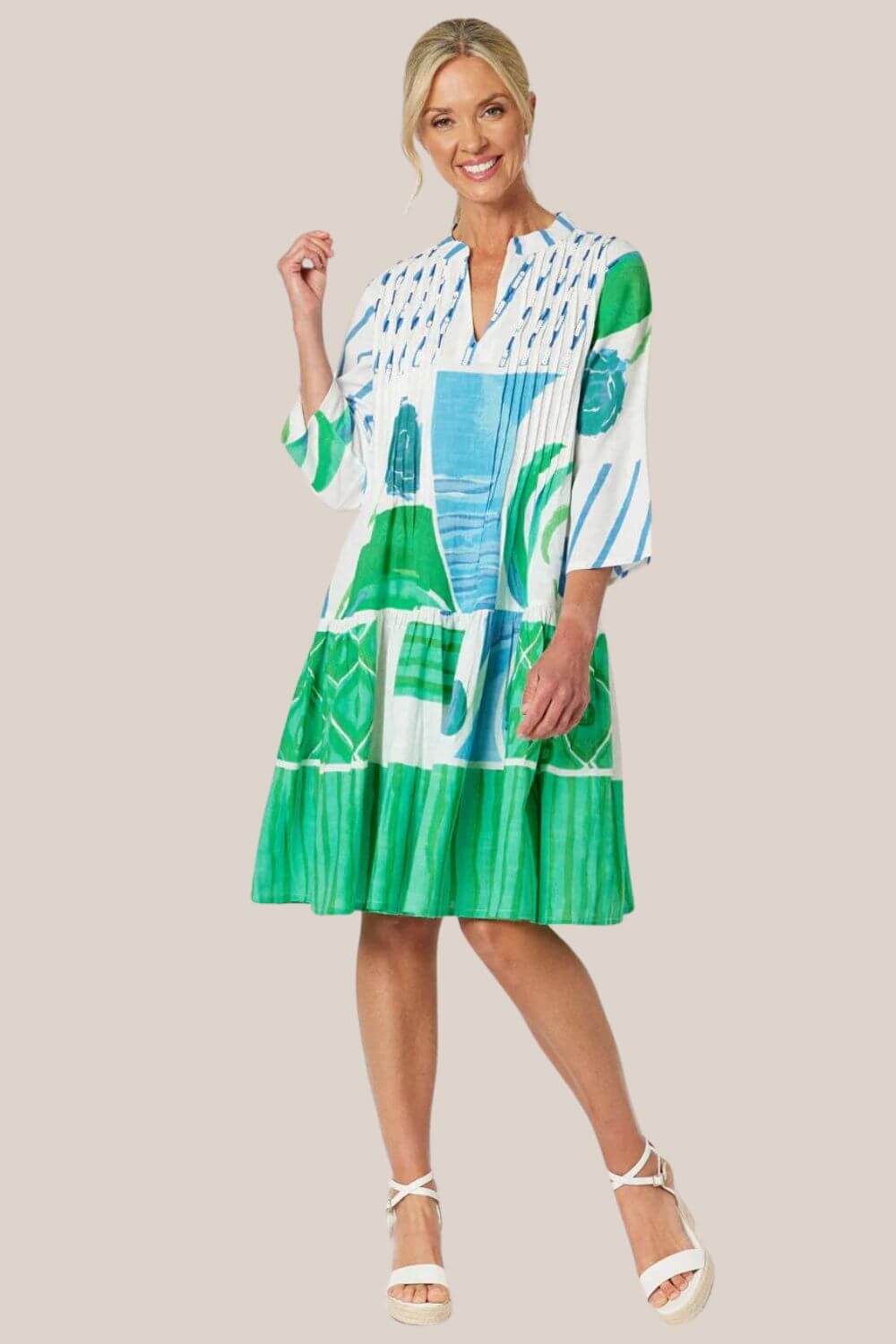 Gordon Smith Cotton Print Dress