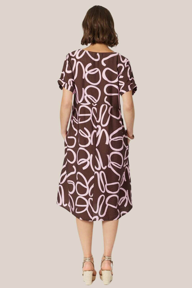 Clarity Koko Latte Dress