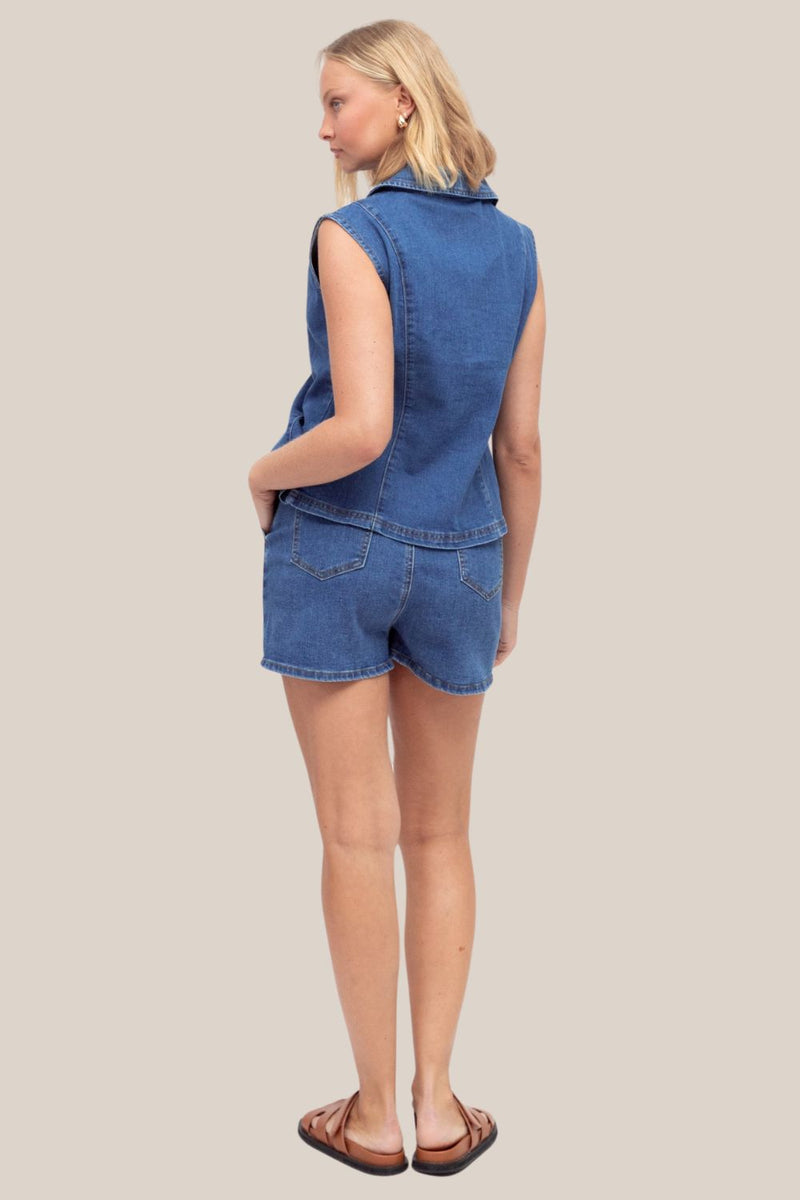 Whitney Denim Skort