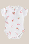 Snuggle Hunny Candy Cane Short Sleeve Organic Bodysuit