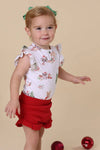 Snuggle Hunny Kangas & Koalas Short Sleeve Organic Bodysuit with Frill