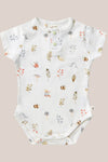 Snuggle Hunny Garden Friends Short Sleeve Organic Bodysuit