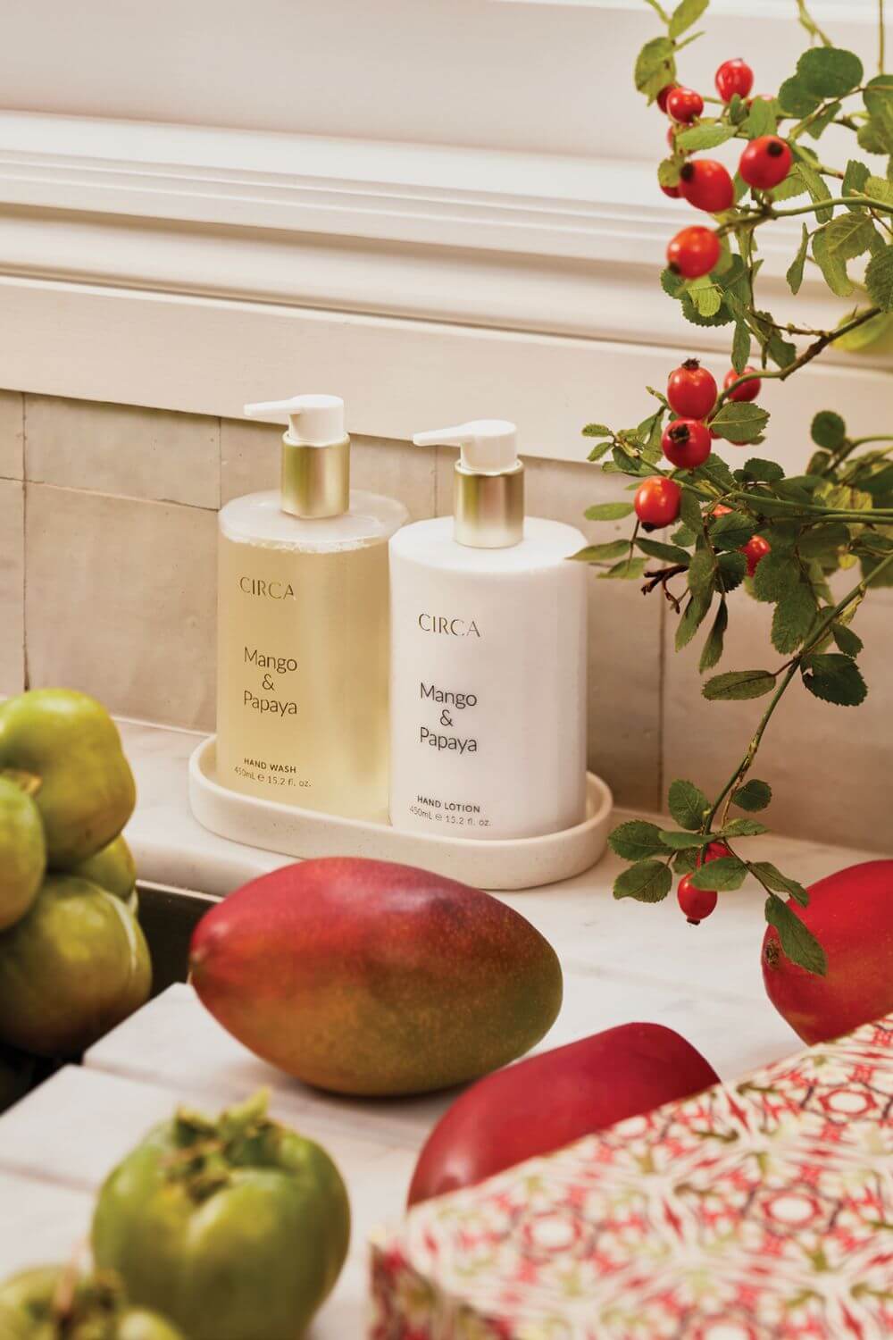 Circa 900ml Hand Care Duo - Mango & Papaya Christmas