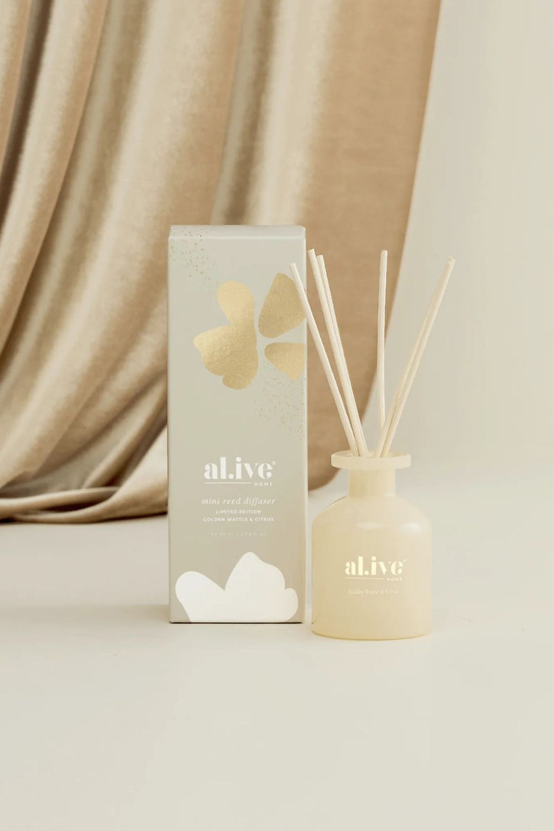 Al.ive Mini Reed Diffuser - Golden Wattle & Citrus