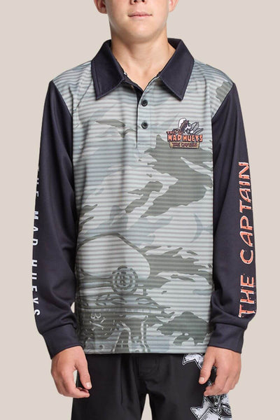 The Mad Hueys The Island Captain Youth Fishing Jersey