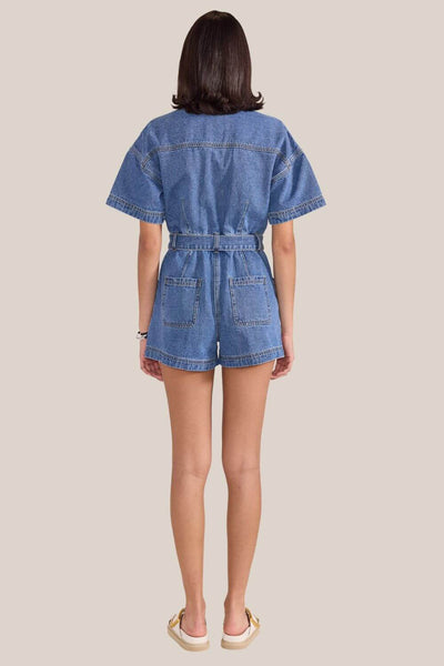 Staple The Label Tate Denim Playsuit