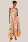 Kachel Riley Sleeveless High Neck Maxi Dress