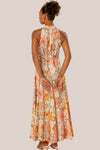 Kachel Riley Sleeveless High Neck Maxi Dress