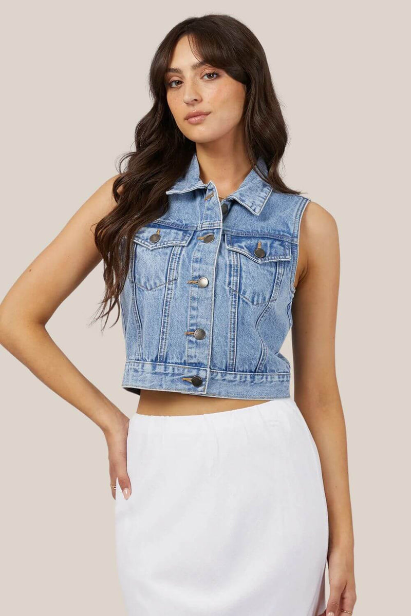 All About Eve Harper Denim Vest