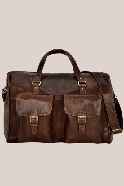 Cobb & Co Soho Leather Overnight Duffel Bag