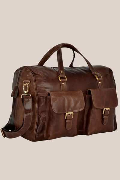 Cobb & Co Soho Leather Overnight Duffel Bag