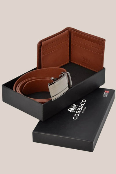 Cobb & Co Combo Leather Wallet & Belt