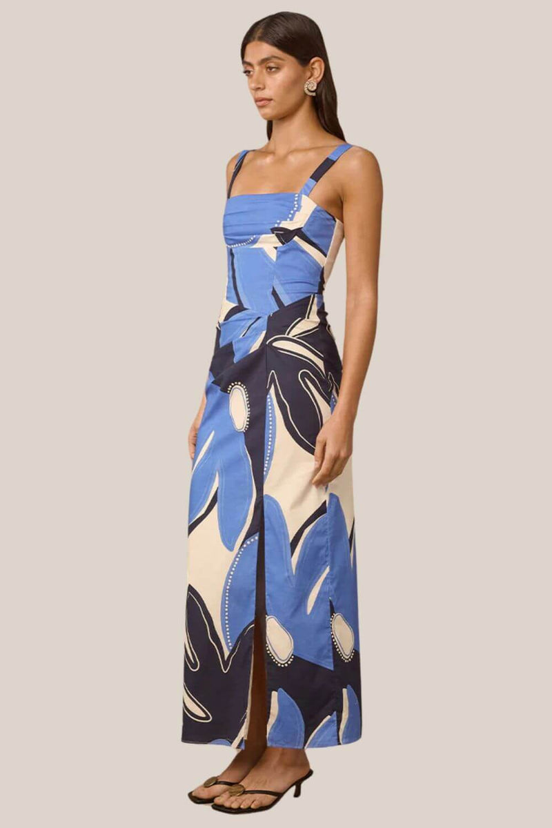 Mon Renn Twilight Palms Maxi Dress