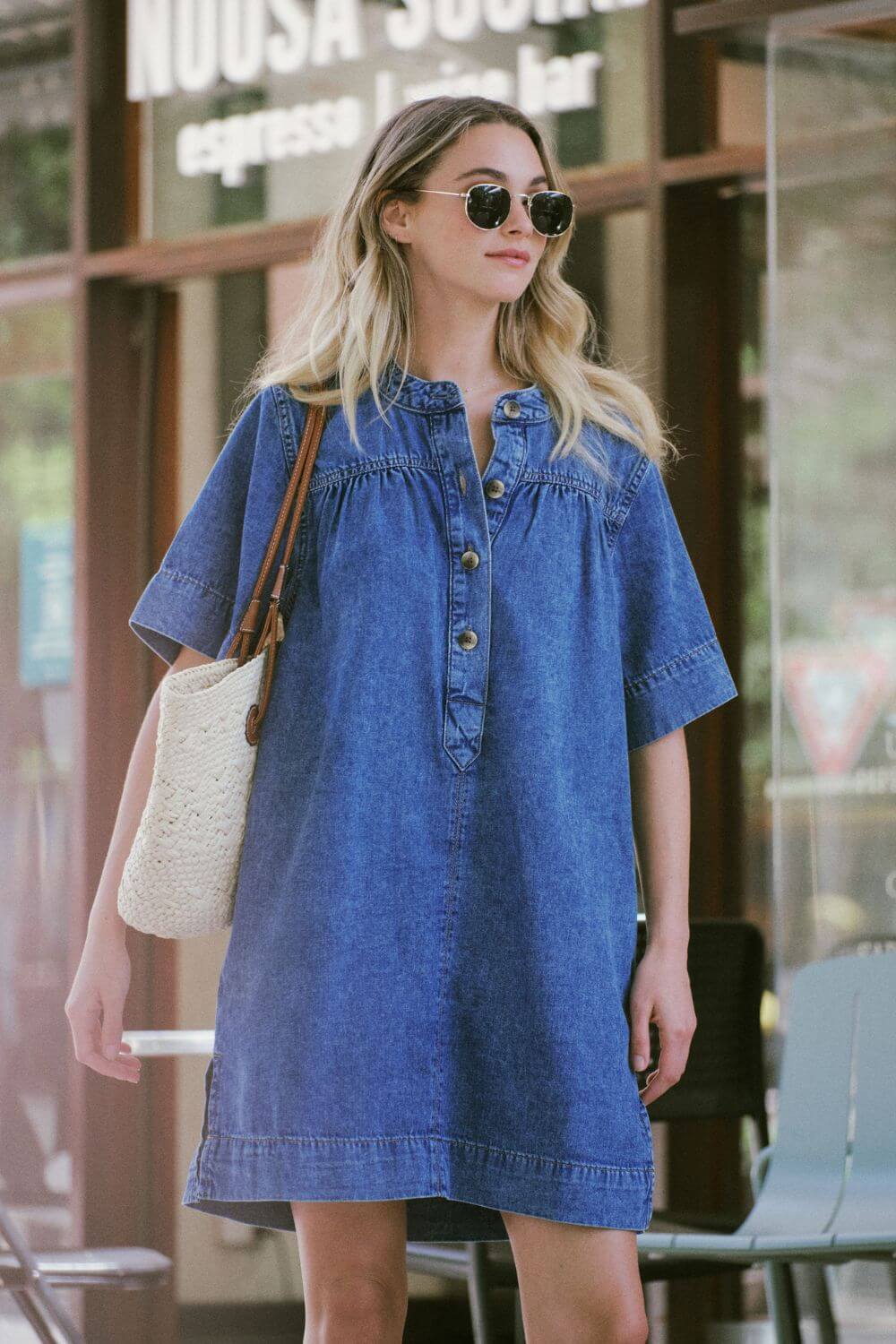 Ceres Life Half Placket Tunic Dress
