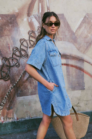 Ceres Life Boxy Shirt Dress