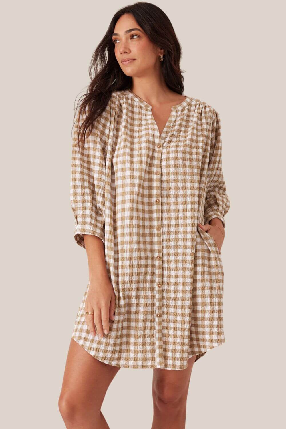 Ceres Life Crinkle Mini Dress