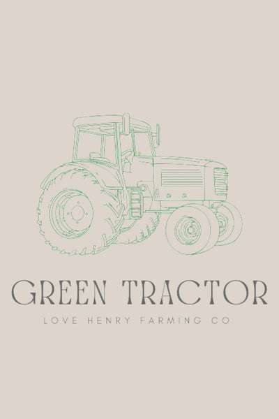 Love Henry Boys Green Tractor Tee