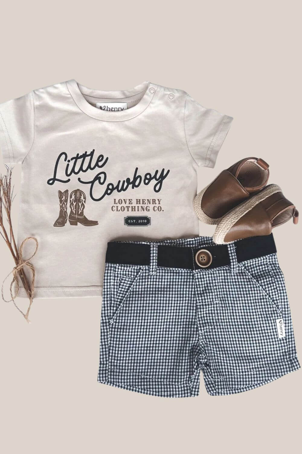 Love Henry Baby Boys Little Cowboy Tee