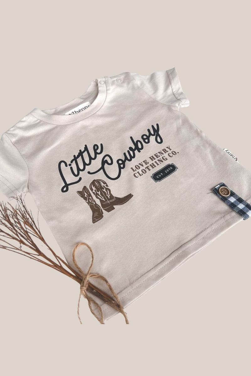 Love Henry Baby Boys Little Cowboy Tee