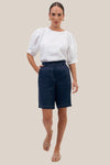 Adorne Heidi Contrast Stitch Bermuda Short