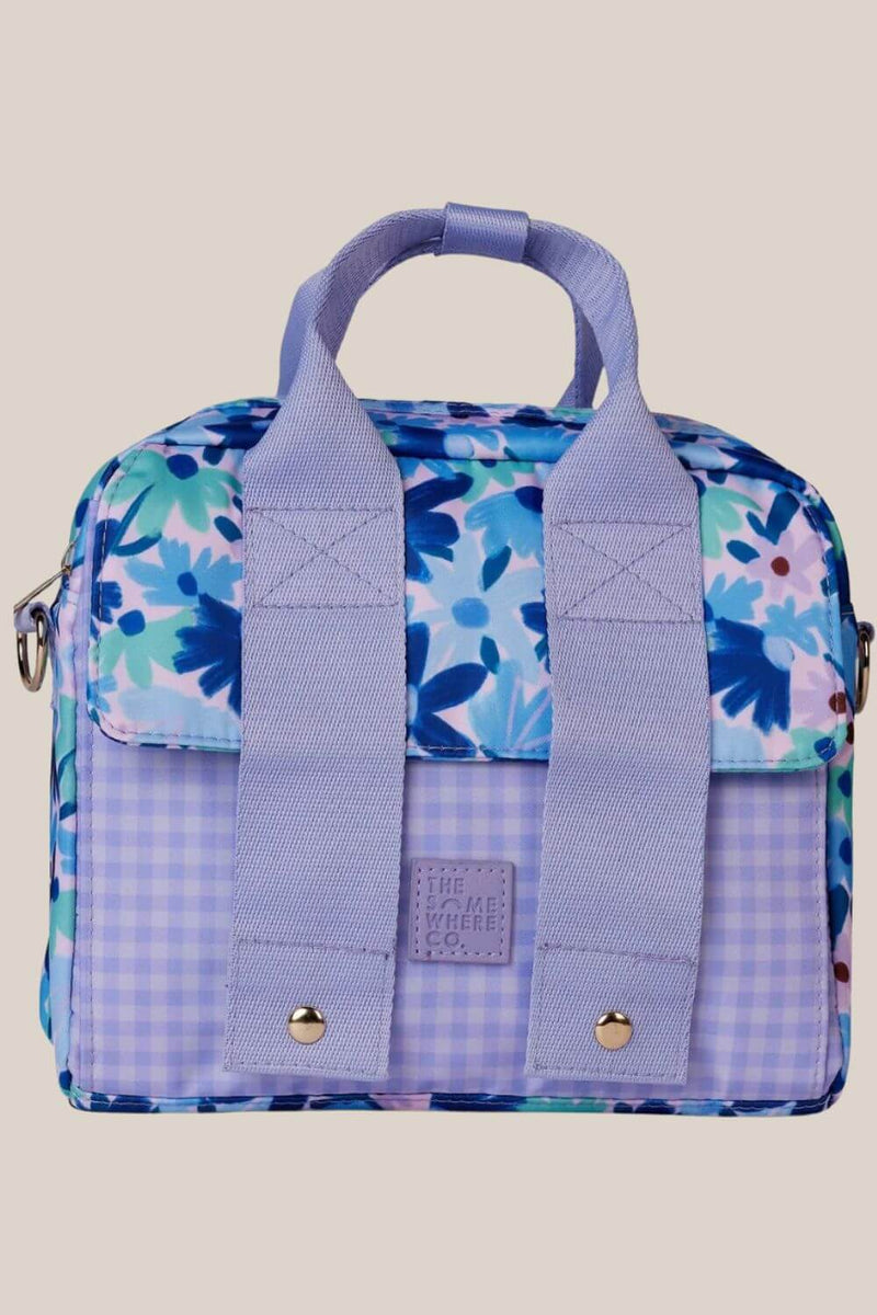 The Somewhere Co Blue Meadow Lunch Tote