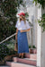 Ceres Life Patch Pocket Denim Midi Skirt