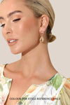 Adorne Stone Top Teardrop Earrings