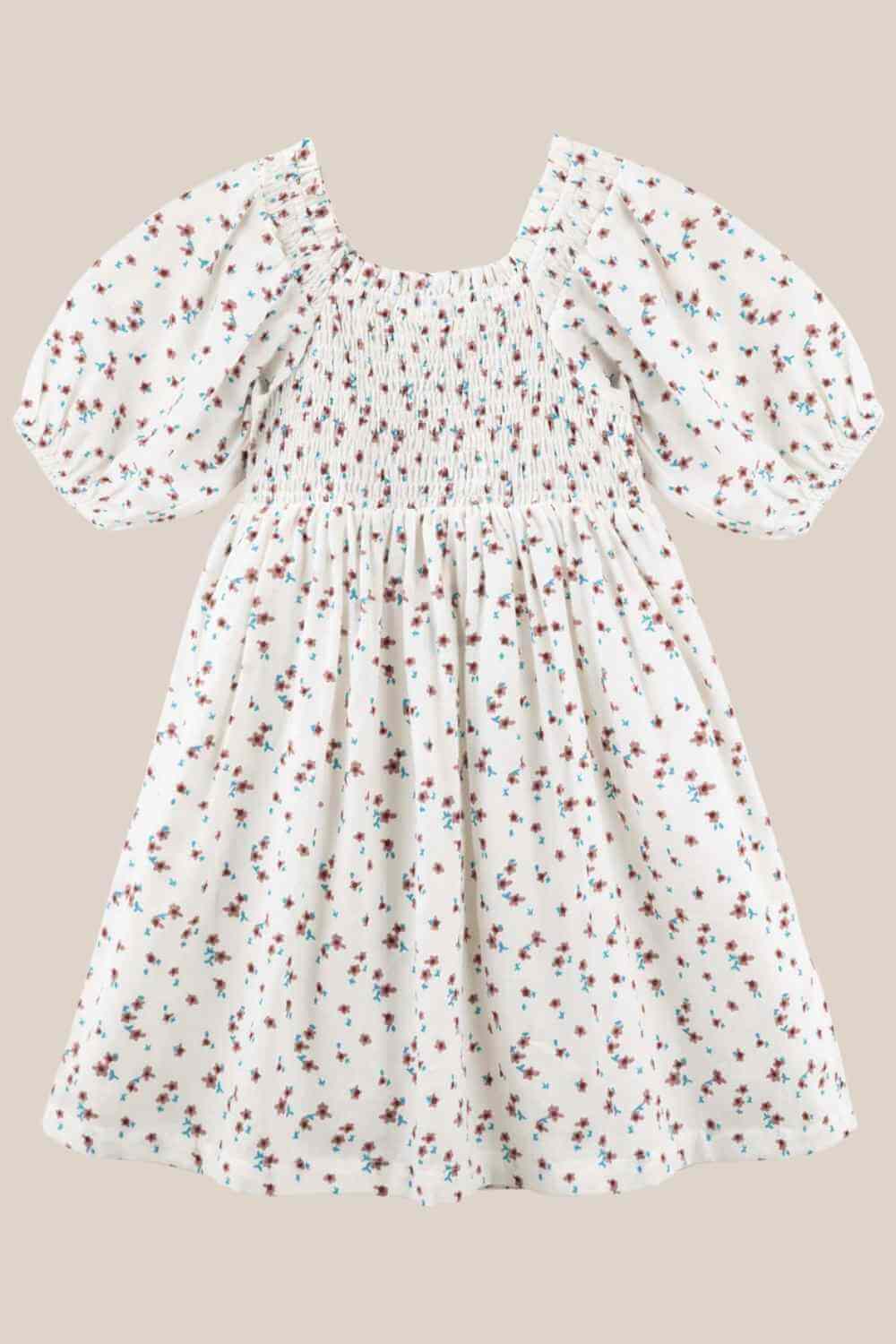 Designer Kidz Evie Puff Sleeve Dress
