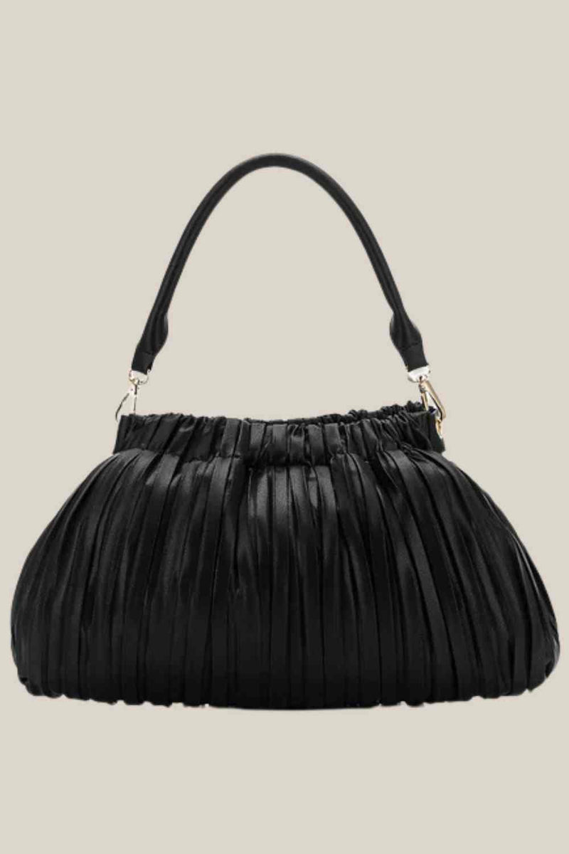 Black Caviar Rosetta Shoulder/Crossbody Bag