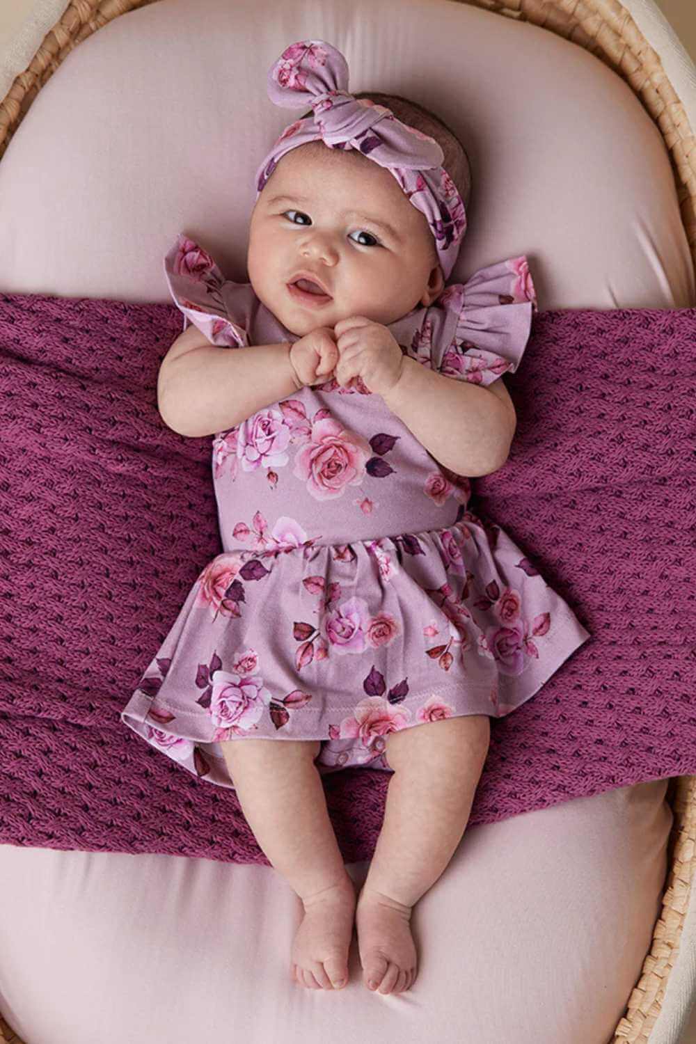 Snuggle Hunny Blossom Short Sleeve Organic Dress