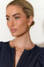 Adorne Metal Interval Shapes Snake Necklace