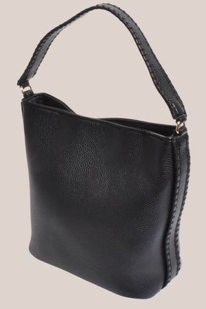 Adorne Stevie Blanket Stitch Bucket Bag