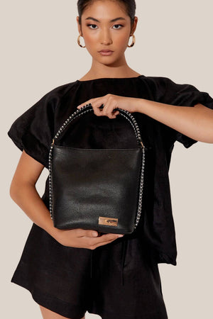 Adorne Stevie Blanket Stitch Bucket Bag