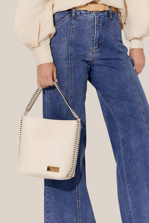 Adorne Stevie Blanket Stitch Bucket Bag