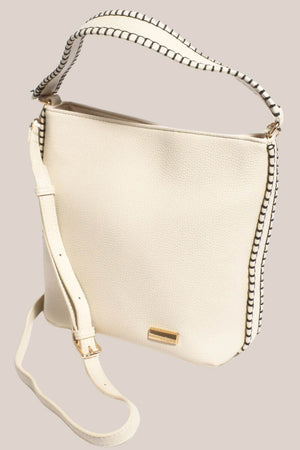 Adorne Stevie Blanket Stitch Bucket Bag