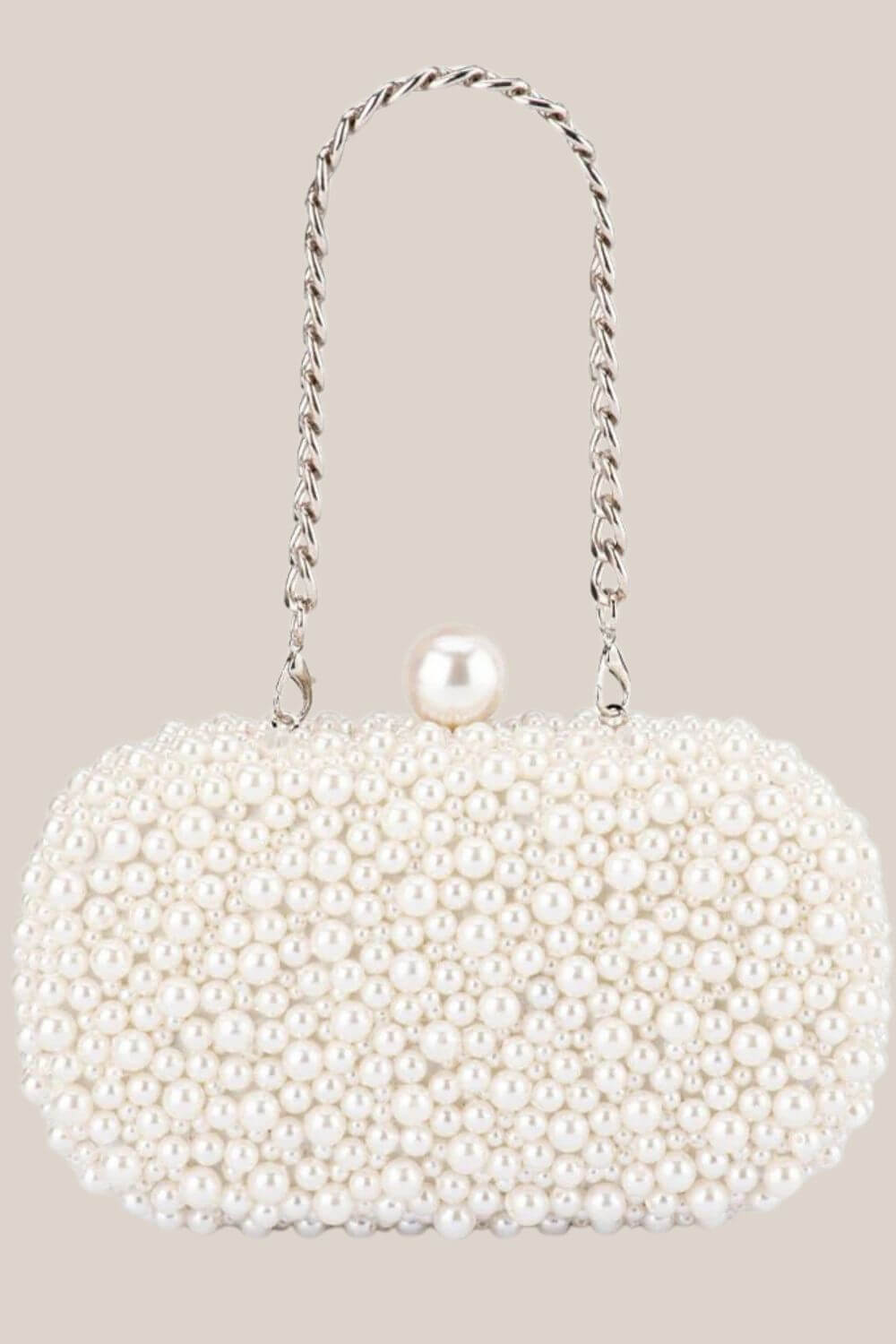 Olga Berg Valentina Pearl Clutch