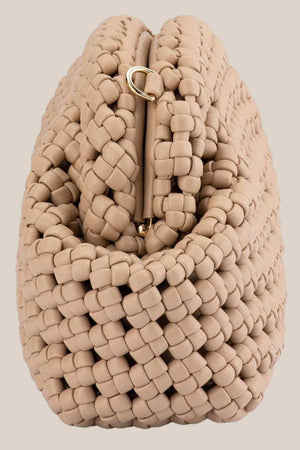 Olga Berg Everly Hand Woven Clutch