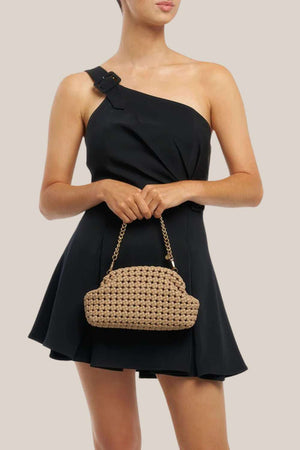 Olga Berg Everly Hand Woven Clutch