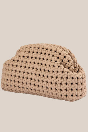 Olga Berg Everly Hand Woven Clutch
