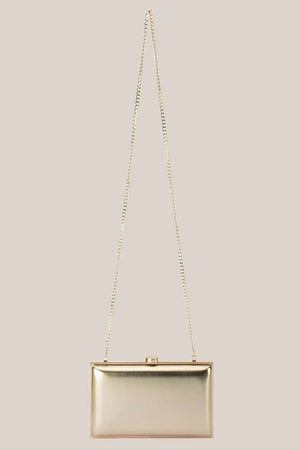 Olga Berg Lucy Metallic Clutch