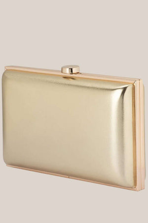 Olga Berg Lucy Metallic Clutch