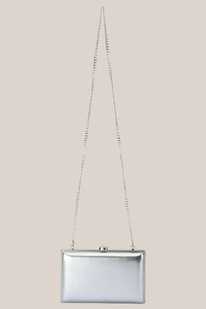 Olga Berg Lucy Metallic Clutch