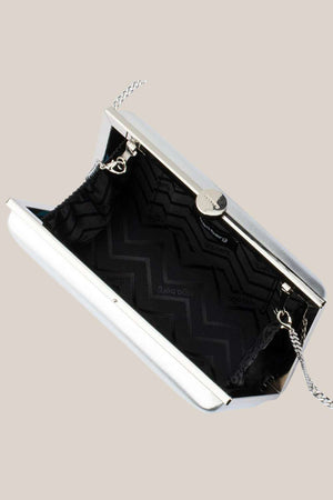 Olga Berg Lucy Metallic Clutch