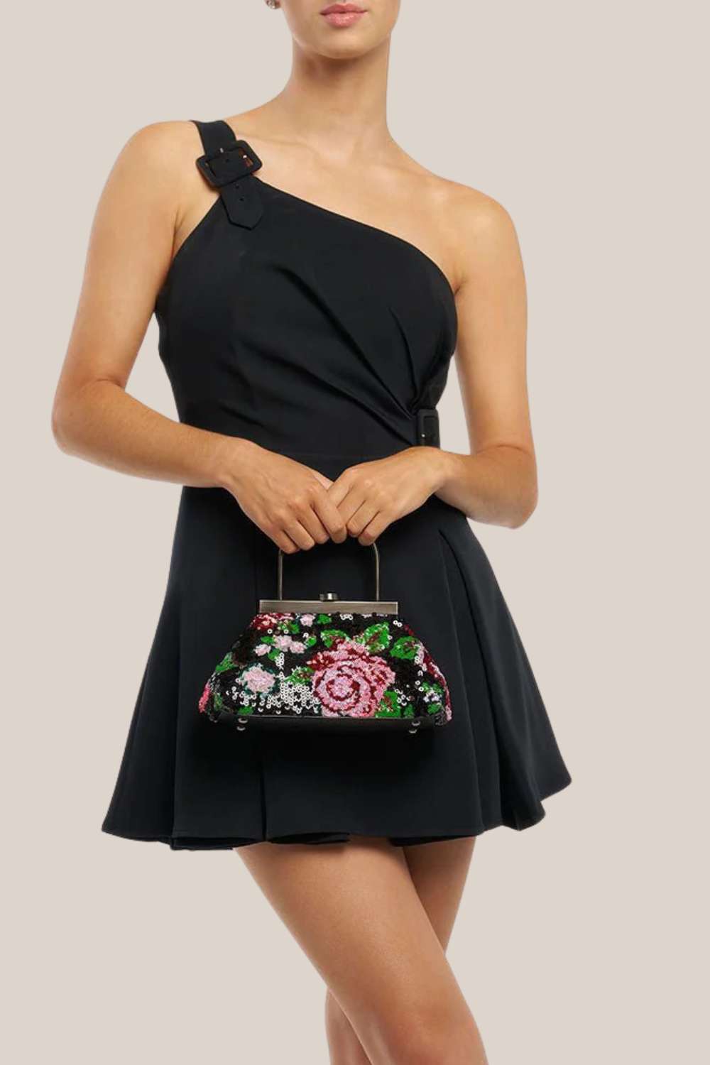 Olga Berg Audrey Sequin Top Handle