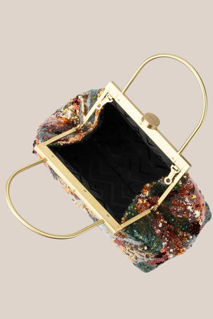 Olga Berg Audrey Sequin Top Handle