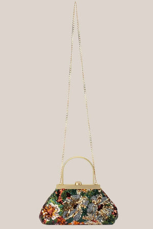 Olga Berg Audrey Sequin Top Handle